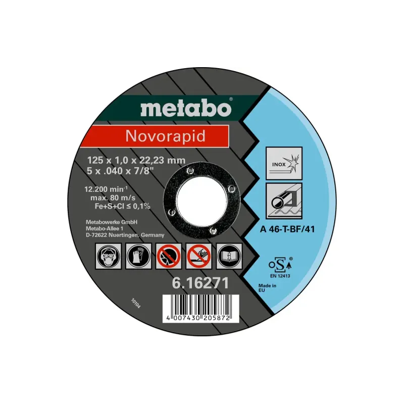 Metabo 4007430205872 616271000 Kvalitetsklasse   46-  Novorapid Inox