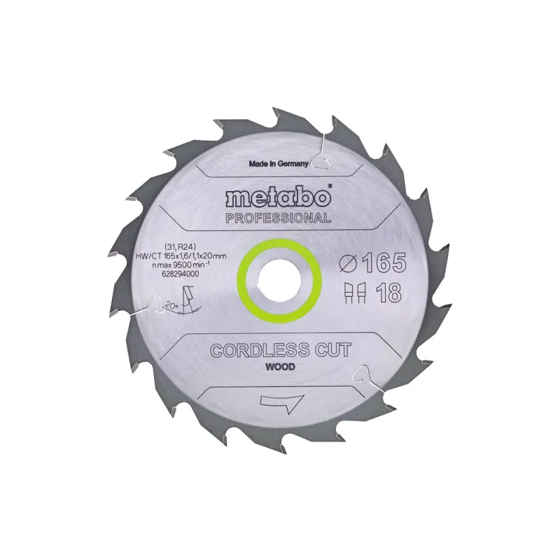 Metabo 4061792173743 628295000 Rundsavklinge Cordless Cut Wood  Kvalitet Professional  Til Håndrundsav
