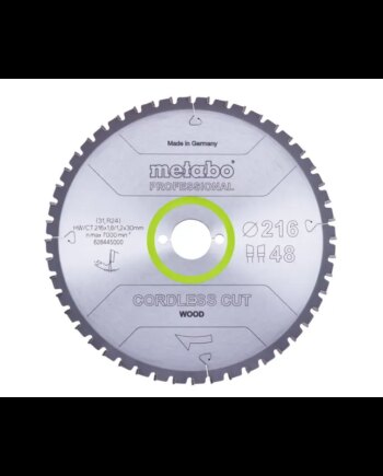 Metabo 4061792173804 628444000 Rundsavklinge Cordless Cut Wood  Kvalitet Professional  Til Semistationære Rundsav