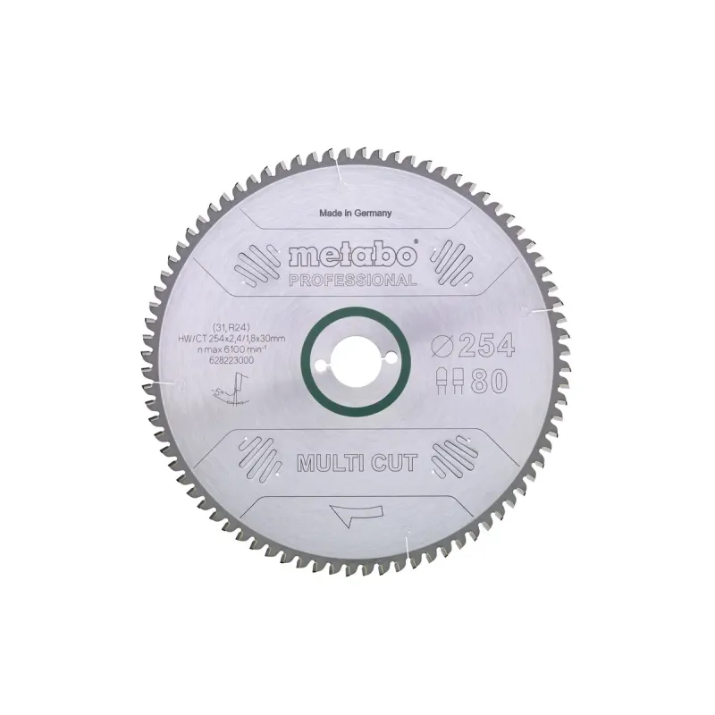 Metabo 4007430177032 628090000 Rundsavklinge Multi Cut  Kvalitet Professional  Til Semistationære Rundsav