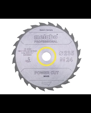 Metabo 4061792188518 628493000 Rundsavklinge Power Cut Wood  Kvalitet Professional  Til Håndrundsav