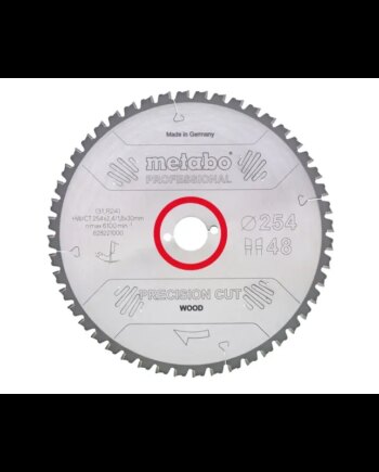 Metabo 4007430190376 628228000 Rundsavklinge Precision Cut Wood  Kvaliltet Professional  Til Semistationære Rundsav