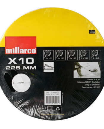 Millarco Slibepapir 225 Mm   Girafsliber  10 Stk