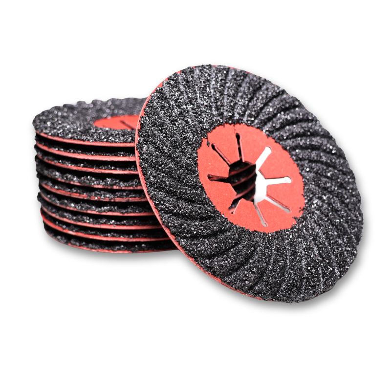 125mm Fiberslibeskive Med Siliciumkarbidkorn 10stk Korn P16