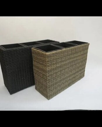 Nice 10mm Plantekasse Galv Stålramme Sort 30x60x85cm