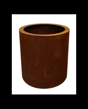 Njord Rund Krukke   Cortenstål 40 Cm