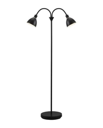 Nordlux Ray Double Gulvlampe Sort
