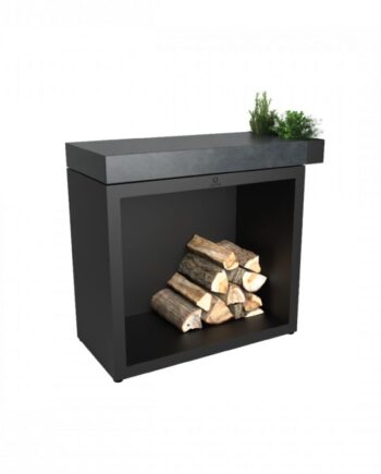 Ofyr Butcher Block Storage 90 Black Ceramic Dark Grey