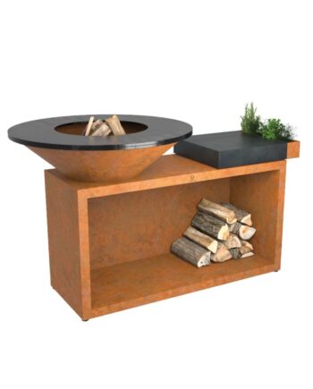 Ofyr Grill Island Corten 100 Ceramic Dark Grey