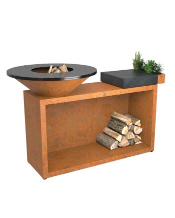 Ofyr Grill Island Corten 85 Ceramic Dark Grey