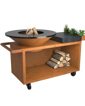 Ofyr Grill Island Corten 100 Pro Ceramic Dark Grey
