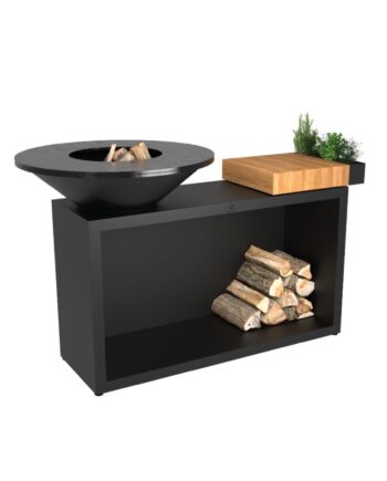 Ofyr Island Black 85 Teak Wood