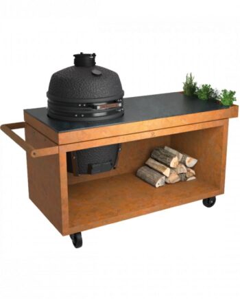 Ofyr Kamado Table Corten 150 Pro  Corten Ceramic Dark
