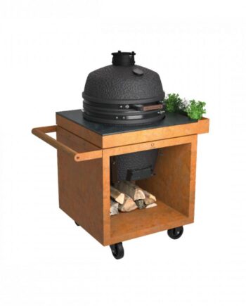 Ofyr Kamado Table Corten 75 Pro  Corten Ceramic Dark