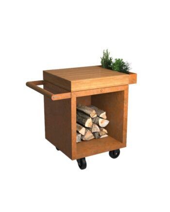 Ofyr Mise En Place Bord Corten 65 Pro Teak Wood