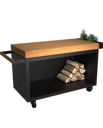 Ofyr Mise En Place Bord Sort 135 Pro   Teak Wood