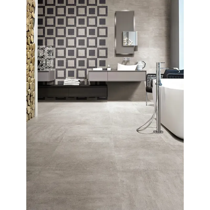 Emil 603b8r Cemento Nat  Rett 60x60cmx9 5mm  Gulvflise