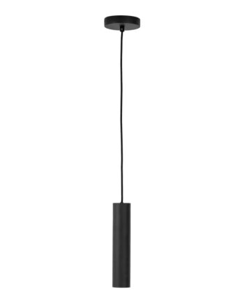 Pendel Lampe   Sort Med Stofledning På 120 Cm Pære: Gu10 5w Led Ip20 6409107