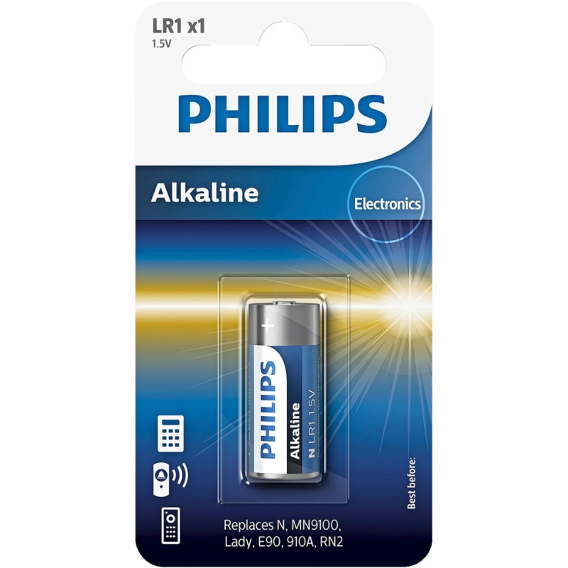 Philips Alkaline Lr1 Lr1p1b-10