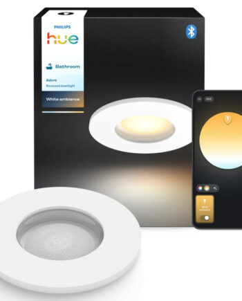 Philips Hue Adore White Ambiance Led Indbygningsspot Til Bad Hvid   2w  -pak