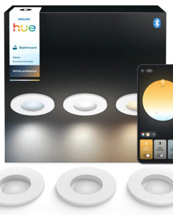Philips Hue Adore White Ambiance Led Indbygningsspot Til Bad Hvid 3x4 2w  -pak