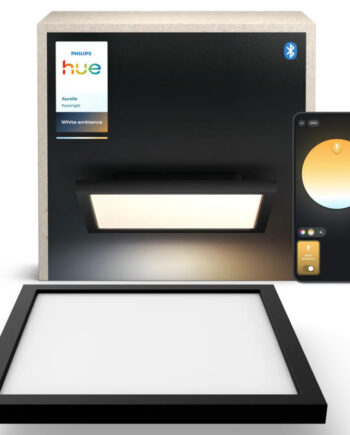 Philips Hue Aurelle White Ambiance Kvadratisk Led Loftpanel Sort 30x30 Cm