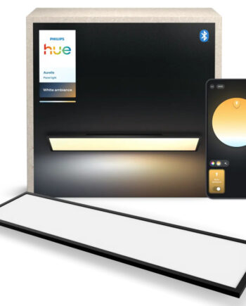 Philips Hue Aurelle White Ambiance Rektangulært Led Loftpanel Sort 120x30 Cm