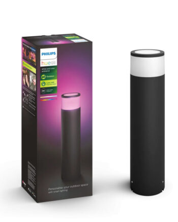 Philips Hue Calla White And Color Ambiance Høj Bedlampe Sort 8w Extension