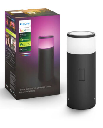 Philips Hue Calla White And Color Ambiance Lav Bedlampe Sort 8w Extension