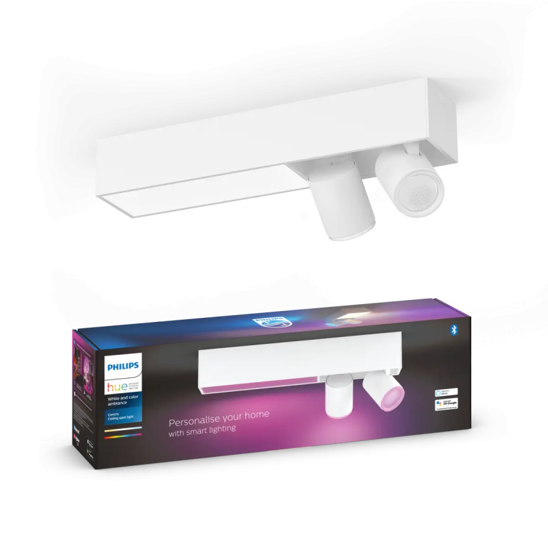 Philips Hue Centris White And Color Ambiance Led Loftspot Hvid 2x5 7w