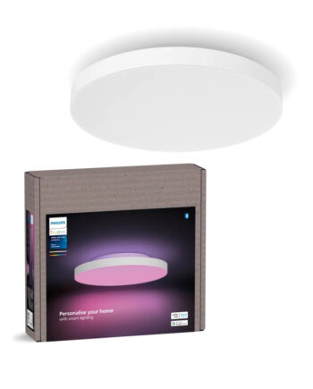 Philips Hue Datura White And Color Ambiance Rundt ø38   Cm Led Loftpanel Lille Hvid