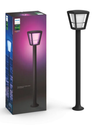 Philips Hue Econic White And Color Ambiance Udendørs Pullertlampe Sort Ip44 15w