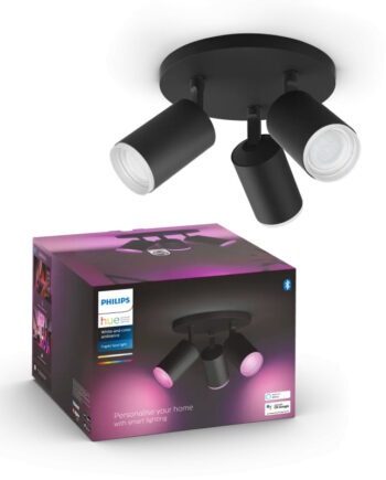 Philips Hue Fugato White And Color Ambiance Loftspot Sort Med   Spots