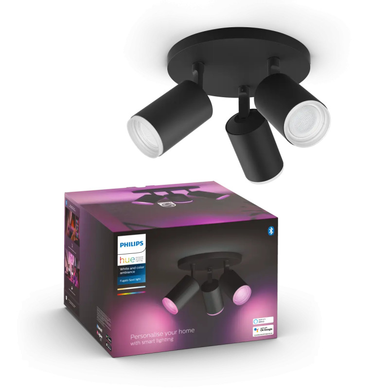 Philips Hue Fugato White And Color Ambiance Loftspot Sort Med Spots