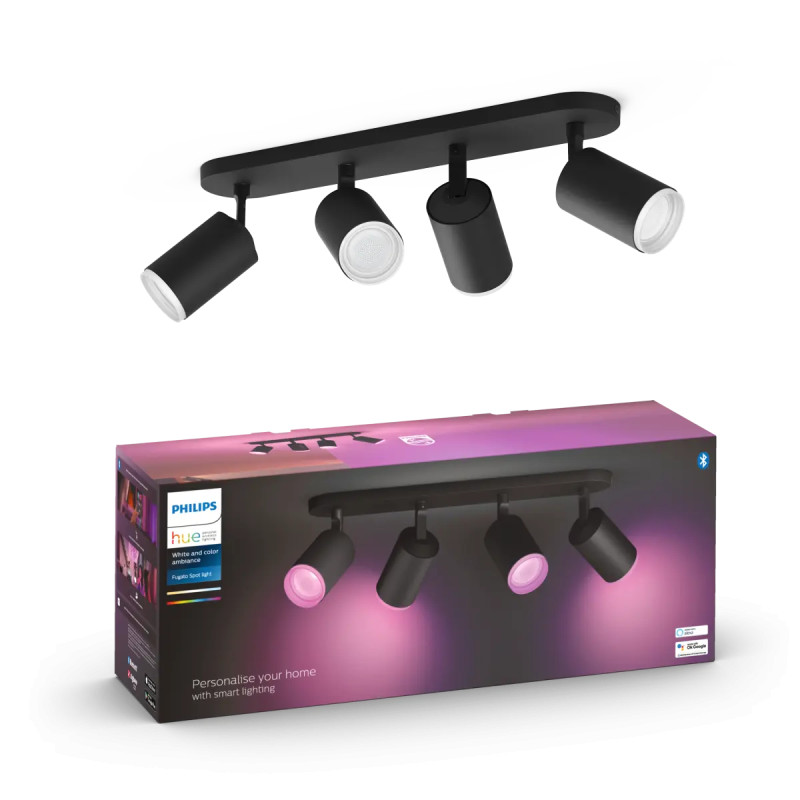 Philips Hue Fugato White And Color Ambiance Loftspot Sort Med Spots