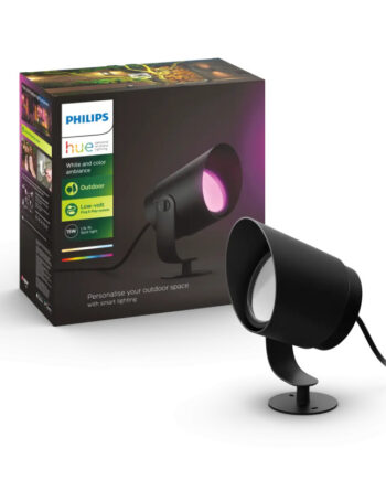 Philips Hue Lily   White And Color Ambiance Udendørs Spot Sort 15w Extension