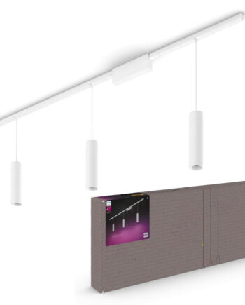Philips Hue Perifo White And Color Ambiance Loftskinnesæt Hvid Med   Cylinder Pendler