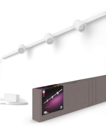 Philips Hue Perifo White And Color Ambiance Loftskinnesæt Hvid Med   Cylinder Spots
