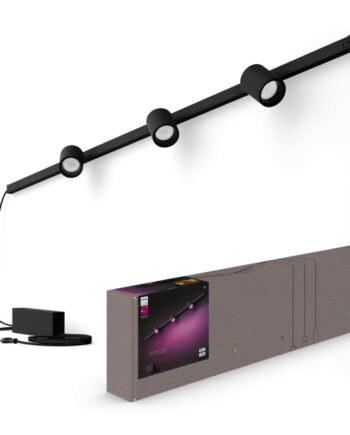 Philips Hue Perifo White And Color Ambiance Loftskinnesæt Sort Med   Cylinder Spots