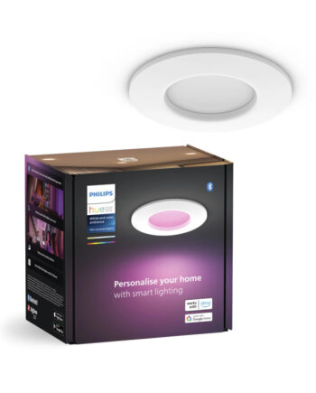 Philips Hue Slim White And Color Ambiance Indbygningsspot Hvid ø90 Mm