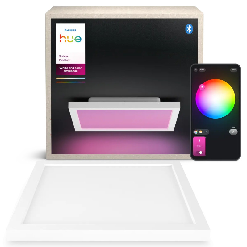Philips Hue Surimu White And Color Ambiance Firkantet Led Panel Hvid 30x30 Cm 25w