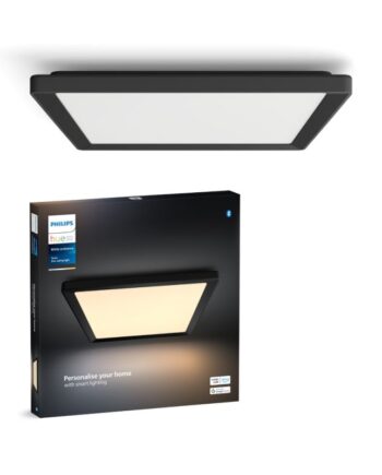 Philips Hue Tento Hue Wa Slim Loftlampe Sq   Sort Loftlampe White Ambiance
