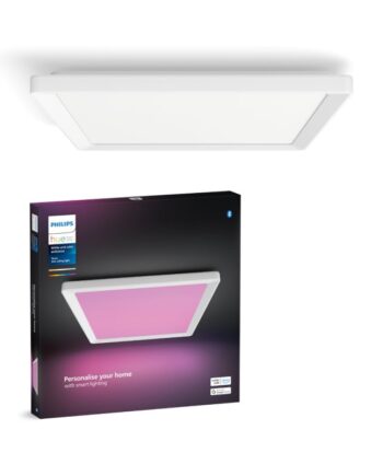 Philips Hue Tento Hue Wca Slim Loftlampe Sq   Hvid Loftlampe White Color Ambience