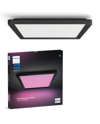 Philips Hue Tento Hue Wca Slim Loftlampe Sq   Sort Loftlampe White Color Ambience