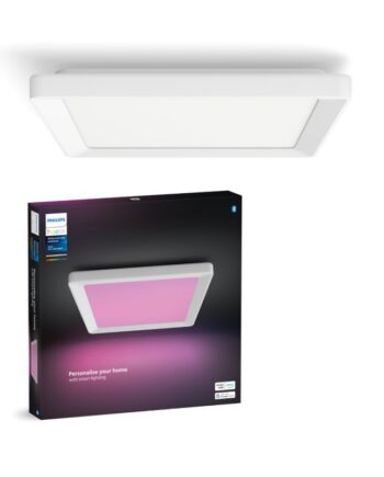 Philips Hue Tento Hue Wca Slim Loftlampe Sq   Hvid Loftlampe White Color Ambience