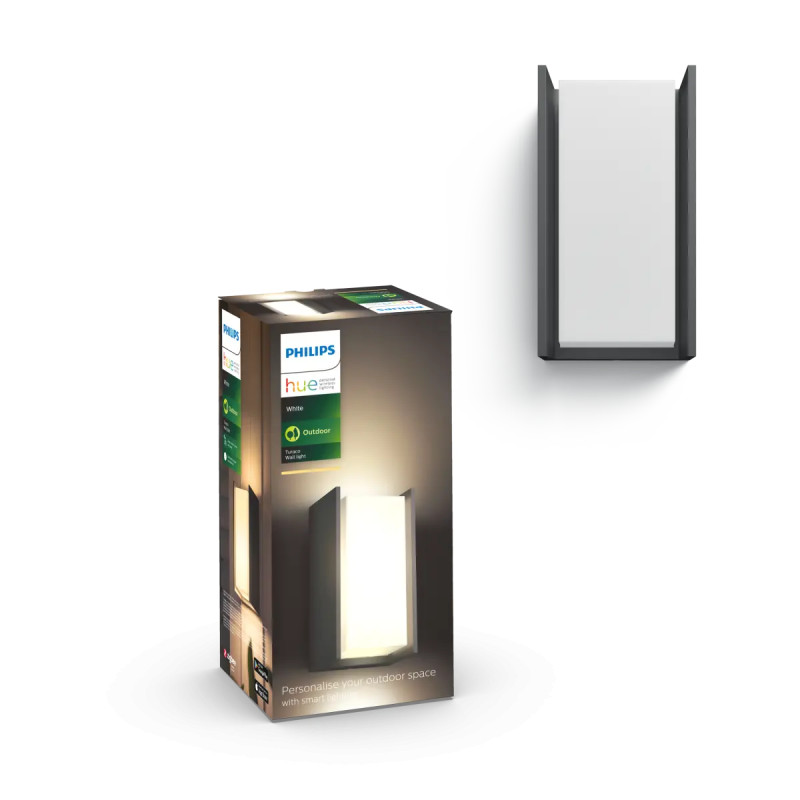 Philips Hue Turaco White Udendørs Væglanterne Antracit 9w