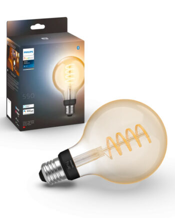 Philips Hue White Ambiance Filament Globe Led Pære E27 40w Bluetooth