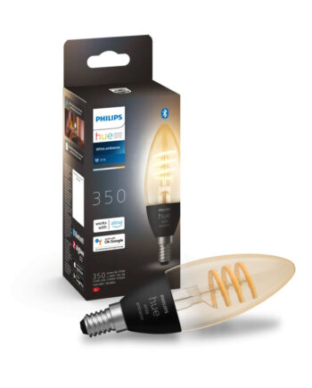 Philips Hue White Ambiance Filament Kertepære E14   6w Bluetooth  -pak