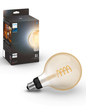 Philips Hue White Ambiance Filament Stor Globe Led Pære E27 40w Bluetooth