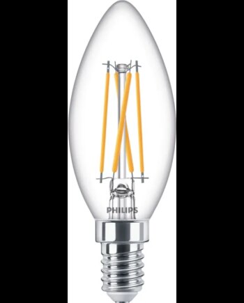 Philips Ledclassic Filament 40w Kerte E14   Varm Hvid Klar Dæmpbar    Stk 8718699645922